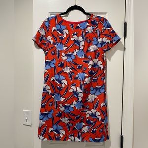 J Crew Floral Gallery Shift Dress
